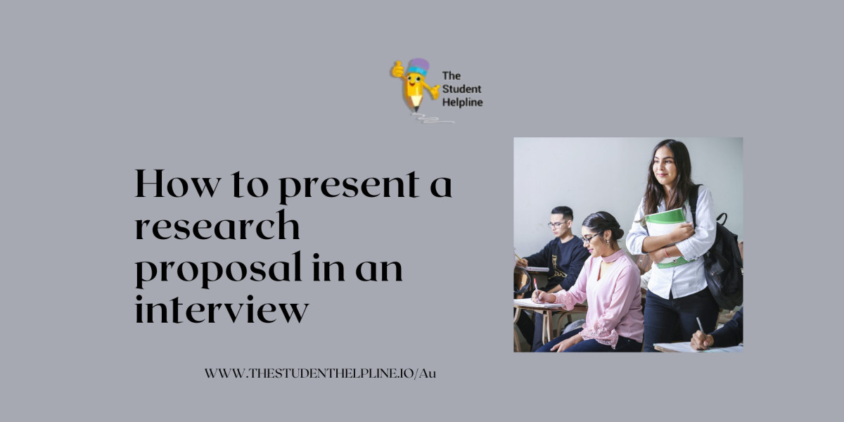 How to present a research proposal in an interview